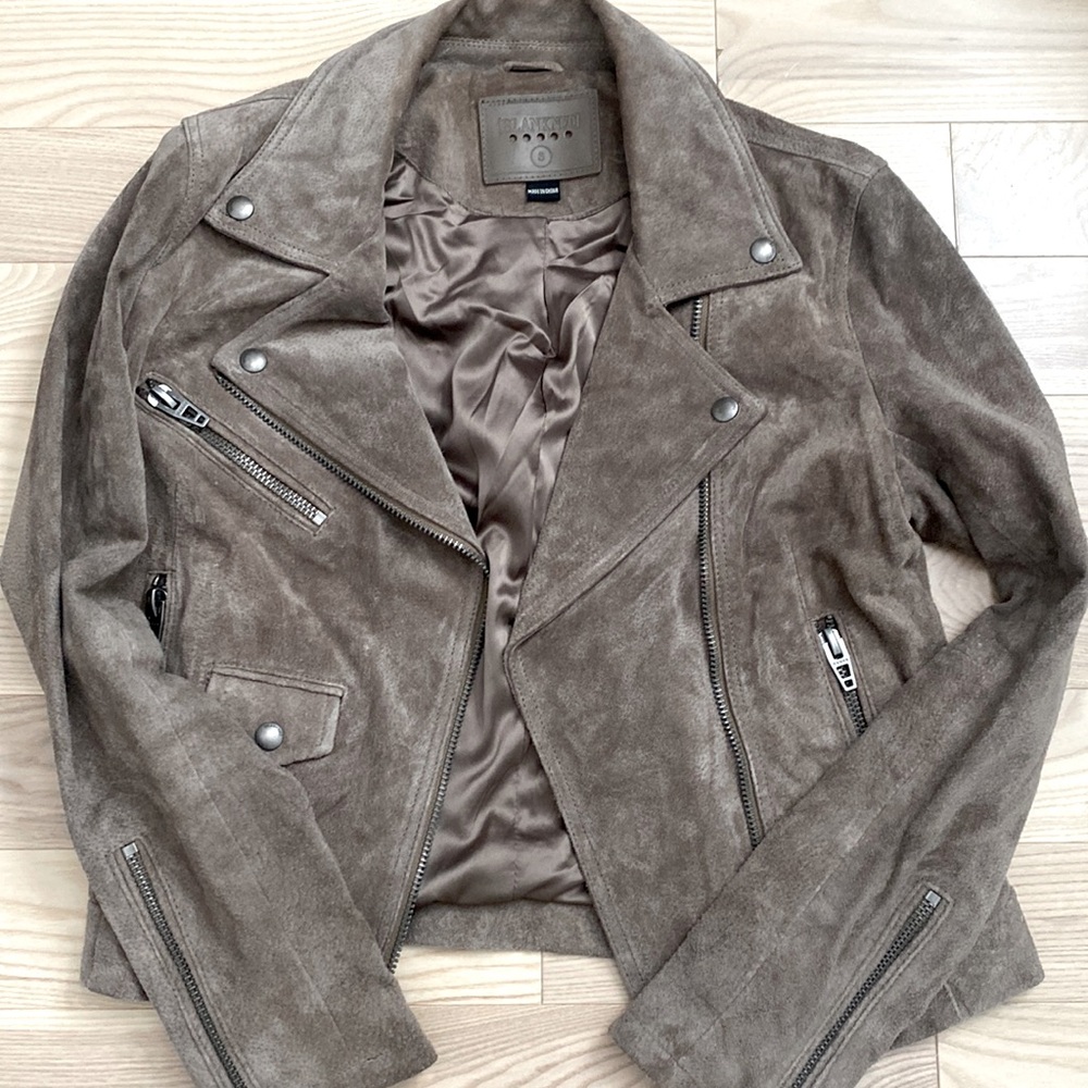 Blank NYC suede moto jacket